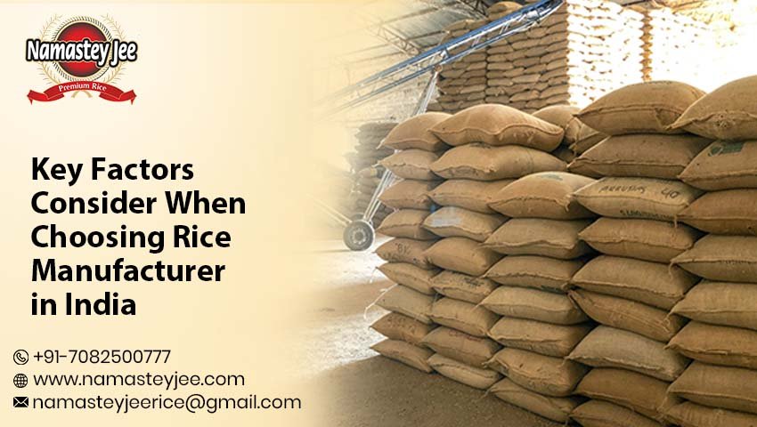 Rice Manufacturer in India